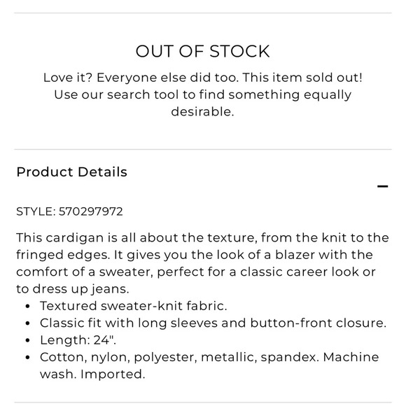 🌺🌺🌺- Gorgeous Chicos structured cardigan sweater excellent condition Chicos s… - Picture 6 of 6